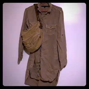 Button up dress S + free bag